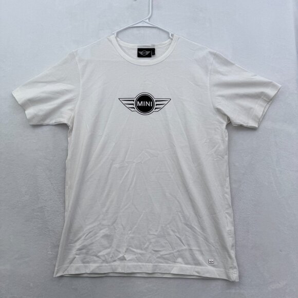 Mini Cooper T Shirt Mens L White Car Logo Graphic - Picture 1 of 10